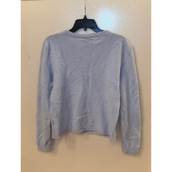 Reformation Cashmere Boyfriend Sweater - Bayou Blue - M - Picture 3 of 5